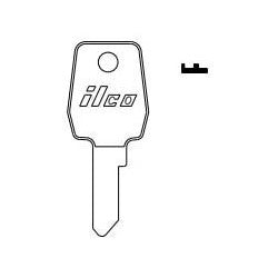 Kaba Ilco LF10 NP A14 | Cylinder Lock Key Blank, Brass, Nickel Plated, 14 Price Group, For Lowe and Fletcher