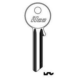 Kaba Ilco LR62US NP A22 | Cylinder Lock Key Blank, Brass, Nickel Plated, 23 Price Group, For CE Schulte
