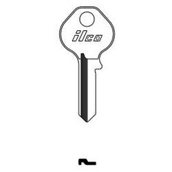 Kaba Ilco MA7 NP A13 | Cylinder Lock Key Blank, Brass, Nickel Plated, 13 Price Group, For Master