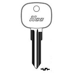 Kaba Ilco MB40 NP A13 | Vehicle Key Blank, Brass, Nickel Plated, 13 Price Group, For Mercedes Benz