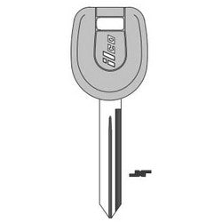 Kaba Ilco MIT6-P NP A09 | Vehicle Key Blank, Plastic Head, Steel, Nickel Plated, 9 Price Group, For Mitsubishi
