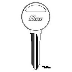 Kaba Ilco MZ16 NP A03 | Vehicle Key Blank, Brass, Nickel Plated, 3 Price Group, For Mazda