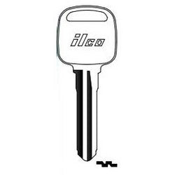 Kaba Ilco MZ20 NP A04 | Vehicle Key Blank, Brass, Nickel Plated, 4 Price Group, For Mazda