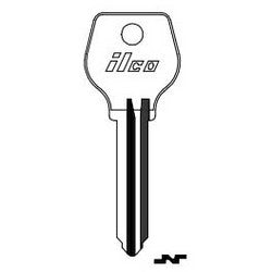 Kaba Ilco MZ4 NP A05 | Vehicle Key Blank, Brass, Nickel Plated, 5 Price Group, For Ford, Mazda
