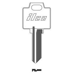 Kaba Ilco N1176 NP A04 | Cylinder Lock Key Blank, Natural Brass, 4 Price Group, For Weiser