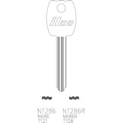 Kaba Ilco N1286R ST A08 | Key Blank, Master Padlock