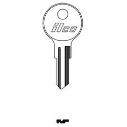 Kaba Ilco N54G NP A03 | Cylinder Lock Key Blank, Brass, Nickel Plated, 3 Price Group, For Dominion Lock