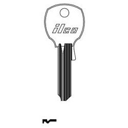 Kaba Ilco NA12-BR BR A34 | Cabinet Lock Key Blank, Natural Brass, 34 Price Group, For NCL/National/Taylor Line