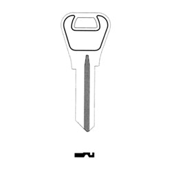 Kaba Ilco NB-WR3 BR A02 | Key Blank, Weiser 5-Pin, Plain