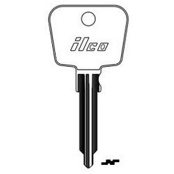 Kaba Ilco PO7 NP A13 | Vehicle Key Blank, Brass, Nickel Plated, 13 Price Group, For Porsche
