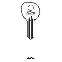 Kaba Ilco R1040E NP A14 | Vehicle Key Blank, Brass, Nickel Plated, 14 Price Group, For Clum Inboard Motor, Mercury/Mariner Outboard