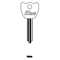Kaba Ilco R1286E ST A08 | Key Blank, Steel, Nickel Plated, 8 Price Group, For Master