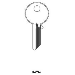 Kaba Ilco R997EB NP A16 | Cylinder Lock Key Blank, 4-Pin, Brass, Nickel Plated, 16 Price Group, For Yale