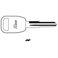 Kaba Ilco RV4 NP A07 | Vehicle Key Blank, Brass, Nickel Plated, 7 Price Group, For Rover