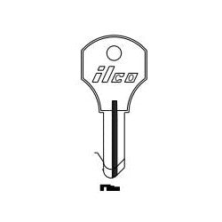 Kaba Ilco S1000X NP A10 | Cylinder Lock Key Blank, 5-Disc, Brass, Nickel Plated, 10 Price Group, For Corbin Cabinet Lock