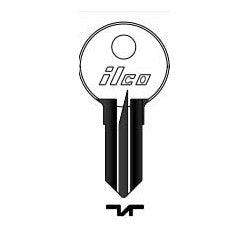 Kaba Ilco S1042ZM NP A14 | Cylinder Lock Key Blank, Double-Sided, Brass, Nickel Plated, 14 Price Group, For Illinois