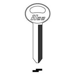 Kaba Ilco S1167FD NP A04 | Vehicle Key Blank, Secondary, Brass, Nickel Plated, 4 Price Group, For Ford, Mazda