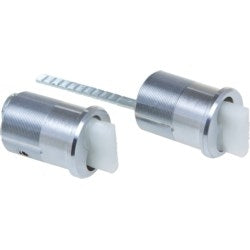 Kaba Ilco S26206-9-26D | Cylinder Lock Core Convertible Housing, Schlage Style, LFIC Rim Mortise, Long Tailpiece, 1-1/2" Length, Satin Chrome