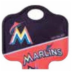 Kaba Ilco SC1-MLB-MARLINS A46 | Decorative Key Blank, MLB Team Key, Schlage, Marlins Logo, SC1 Keyway, 46 Price Group