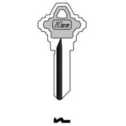 Kaba Ilco SC1-PC NP A09 | Cylinder Lock Key Blank, Natural Brass, 9 Price Group, For Schlage