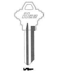 Kaba Ilco SC1248-HNBL-DND A06 | Key Blank, Schlage 6-Pin, Brass, "Do Not Duplicate"