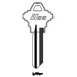 Kaba Ilco SC1368 NS A73 | Cylinder Lock Key Blank, 6-Pin, Natural Nickel Silver, 20 Price Group, For Schlage