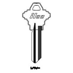 Kaba Ilco SC1467 NS A55 | Cylinder Lock Key Blank, 6-Pin, Natural Nickel Silver, 15 Price Group, For Schlage