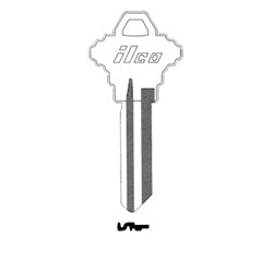 Kaba Ilco SC1468-HNBL-DND A06 | Schlage Key Blank, 6-Pin, "Do Not Duplicate", Brass