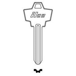 Kaba Ilco SC22-BR BR A34 | Cylinder Lock Key Blank, Natural Brass, 34 Price Group, For Schlage