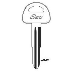 Kaba Ilco SUZ15 NP A05 | Vehicle Key Blank, Brass, Nickel Plated, 5 Price Group, For Suzuki Automobile