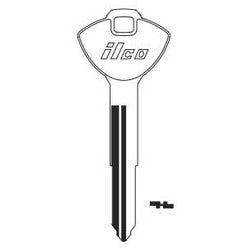 Kaba Ilco SUZ16 NP A05 | Vehicle Key Blank, Brass, Nickel Plated, 5 Price Group, For Suzuki Motorcycle