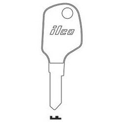 Kaba Ilco SZ2 NP A20 | Vehicle Key Blank, Brass, Nickel Plated, 20 Price Group, For Isuzu