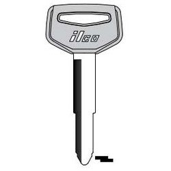 Kaba Ilco TR33-P NP A09 | Vehicle Key Blank, Plastic Head, Natural Brass, 9 Price Group, For Hino, Toyota