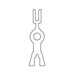 Kaba Ilco TS150 ST A02 | Key Blank, Steel, Nickel Plated, 2 Price Group, For Miscellaneous