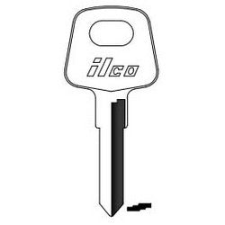 Kaba Ilco V35 NP A06 | Vehicle Key Blank, Brass, Nickel Plated, 6 Price Group, For Audi