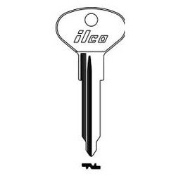 Kaba Ilco VW20 NP A20 | Vehicle Key Blank, Natural Brass, 15 Price Group, For Volkswagen