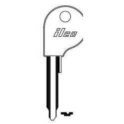 Kaba Ilco VW67 NP A04 | Vehicle Key Blank, Brass, Nickel Plated, 4 Price Group, For Volkswagen