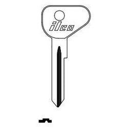Kaba Ilco VW71 NP A04 | Vehicle Key Blank, Brass, Nickel Plated, 4 Price Group, For Volkswagen