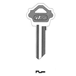 Kaba Ilco WK2-BR BR A34 | Cylinder Lock Key Blank, Natural Brass, 34 Price Group, For Weslock