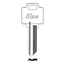 Kaba Ilco WR5-BR BR A34 | Cylinder Lock Key Blank, Natural Brass, 34 Price Group, For Weiser