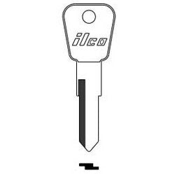 Kaba Ilco WS11 NP A14 | Vehicle Key Blank, Brass, Nickel Plated, 14 Price Group, For Gas Cap Lock