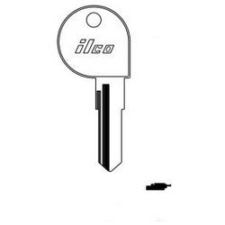 Kaba Ilco X141 NP A15 | Vehicle Key Blank, Brass, Nickel Plated, 15 Price Group, For Harley Davidson