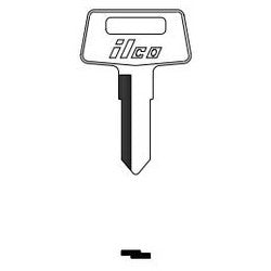 Kaba Ilco X254 NP A07 | Vehicle Key Blank, Brass, Nickel Plated, 7 Price Group, For Kawasaki