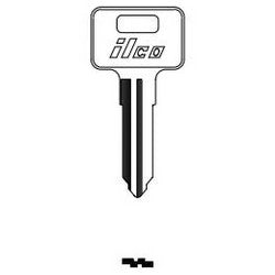 Kaba Ilco X262 NP A08 | Vehicle Key Blank, Brass, Nickel Plated, 8 Price Group, For Kawasaki, Polaris