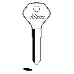 Kaba Ilco X90 NP A13 | Vehicle Key Blank, Brass, Nickel Plated, 13 Price Group, For Kawasaki