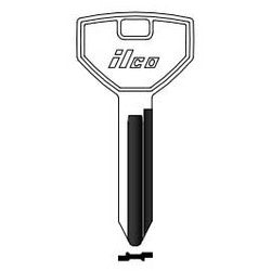 Kaba Ilco Y155-NP NP A36 | Vehicle Key Blank, Brass, Nickel Plated, 34 Price Group, For Chrysler