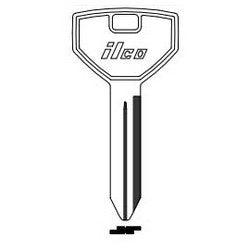 Kaba Ilco Y157-NP NP A36 | Vehicle Key Blank, Brass, Nickel Plated, 34 Price Group, For Chrysler