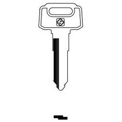 Kaba Ilco YH31R NP A08 | Vehicle Key Blank, Brass, Nickel Plated, 8 Price Group, For Yamaha