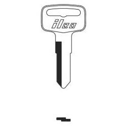 Kaba Ilco YH38 NP A06 | Vehicle Key Blank, Brass, Nickel Plated, 6 Price Group, For Yamaha, Polaris