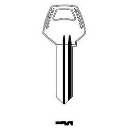 Kaba Ilco Z1-60-6 NS A31 | Key Blank, Look-Alike, 6-Pin, 60, Natural Nickel Silver, 6 Price Group, For Corbin/Russwin